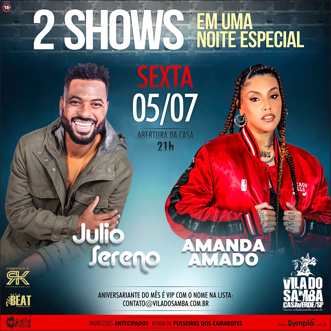 Julio Sereno e<br>Amanda Amado