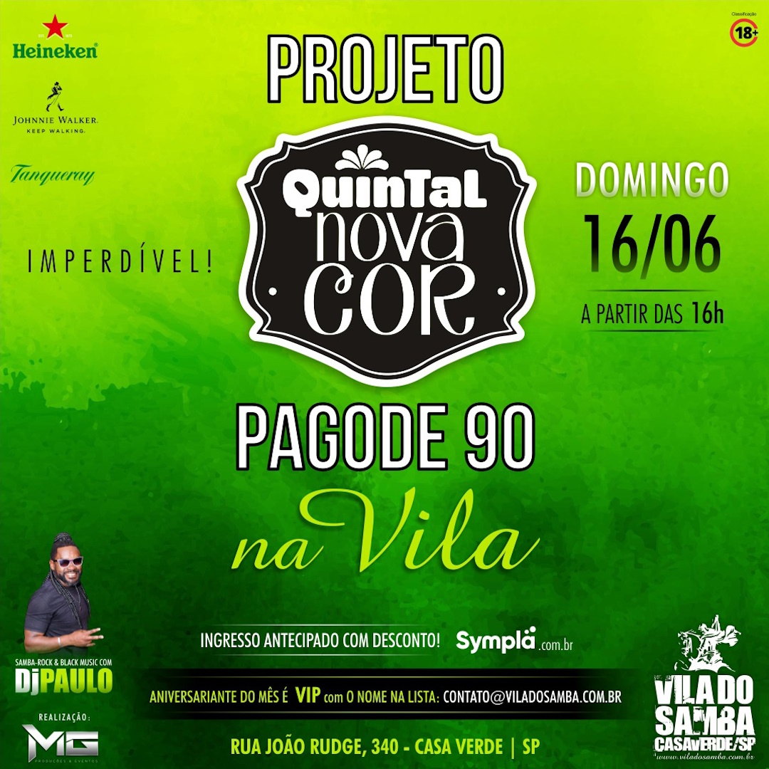 Projeto Pagode 90<br>Quintal Nova Cor