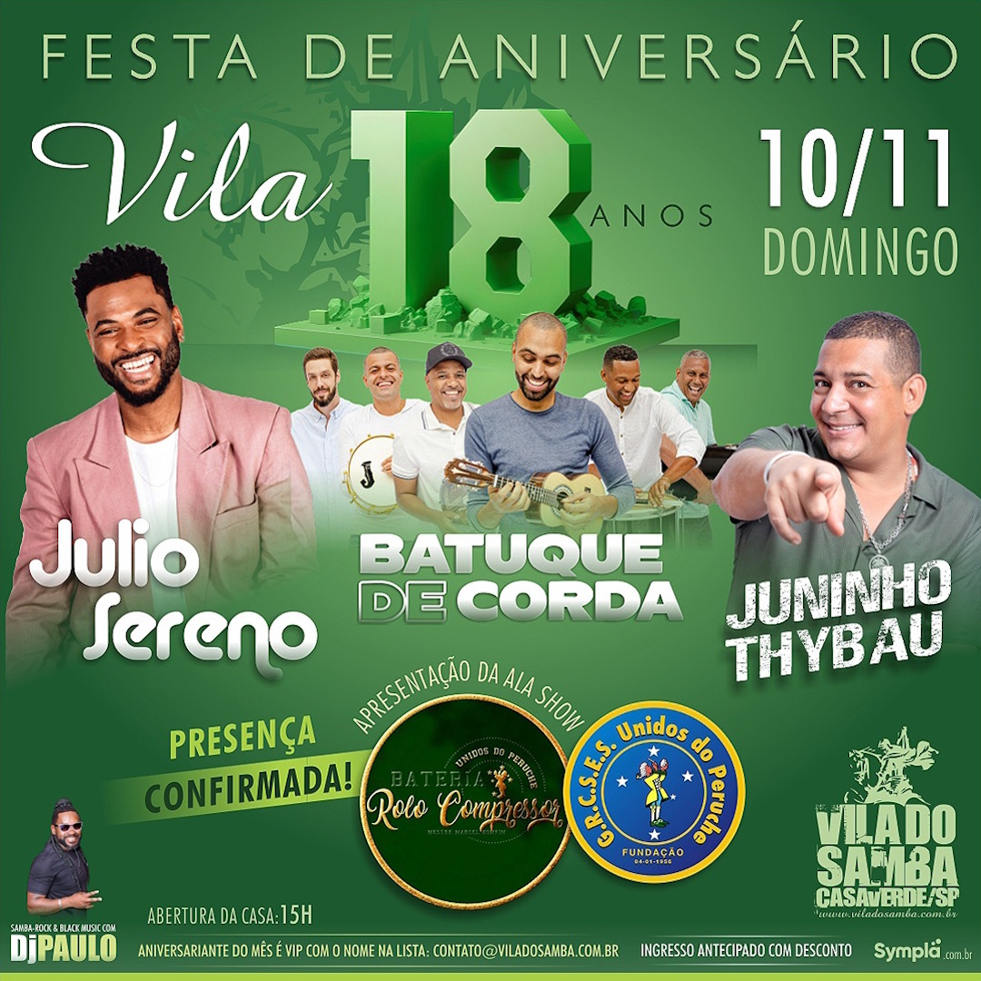 Festa Aniversário da Vila do Samba